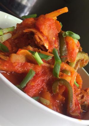 A picture of Papaya sauce.