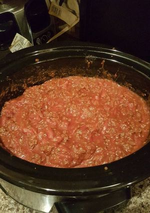 A picture of Easy Slow Cooker Chili.