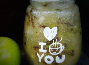Gambar Jus saleri epal hijau/cincau