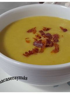 Una foto de Crema de judías verdes