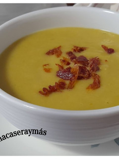 Una foto de Crema de judías verdes