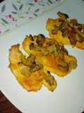 Cotolette di pollo e funghi al forno