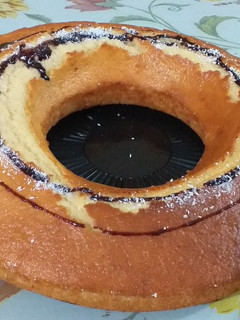 Una foto de Torta de mandarina y vainilla