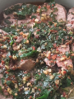Una foto de Lengua a la vinagreta