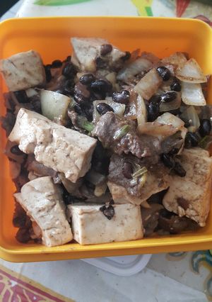 Foto resep Daging sapi dan tahu masak tauco hitam