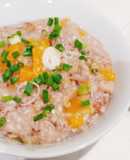 โจ๊กฟักทองหมูสับ ตุ๋นในหม้อหุงข้าว