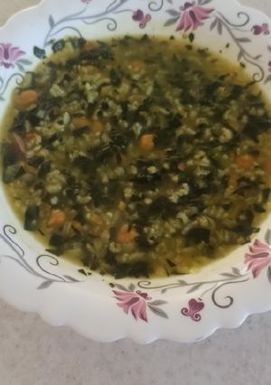 عکسی از دستور سوپ اسفناج ، شوربا اسفناج