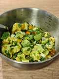 Ensalada del día: guacamole deconstruído!
