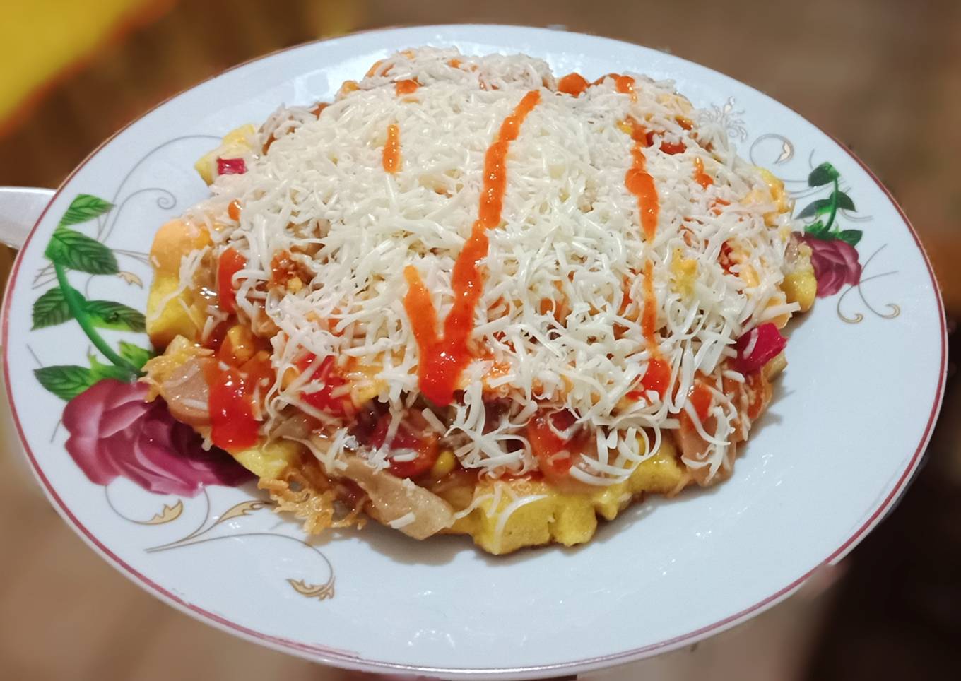 Pizza teflon roti tawar