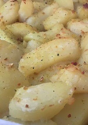 Vegetás sült krumpli recept fotója