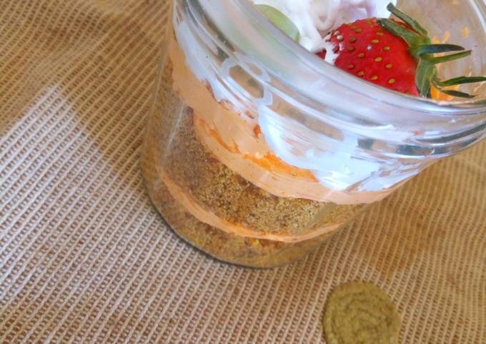 Recipe of Speedy Reusing leftover cake..Cake in a jar