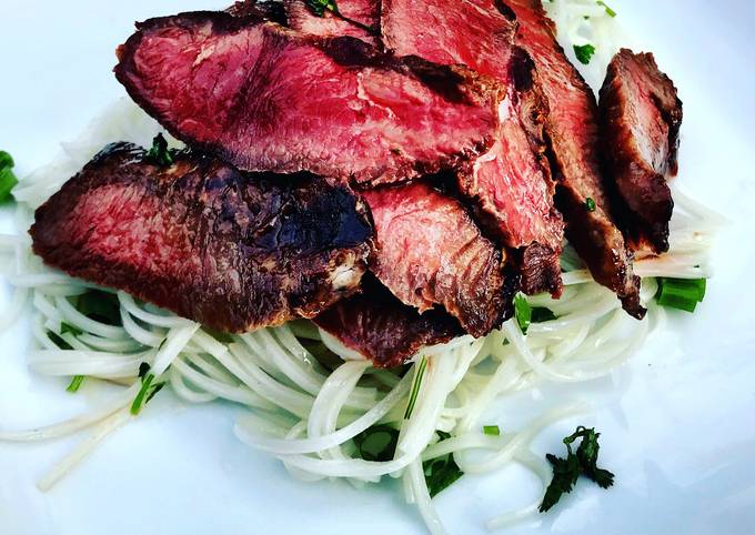 Steps to Make Quick Thai-Style Grilled Wagyu Flat Iron Steak