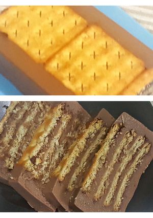 Foto resep Puding vla biskuit coklat