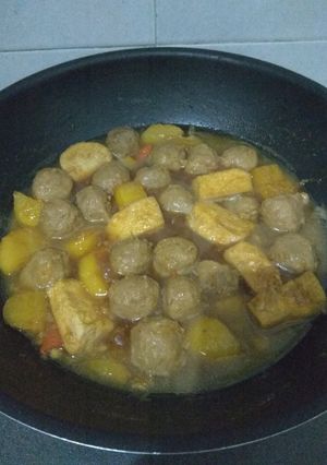 Foto resep Semur Bakso, Tahu & Kentang