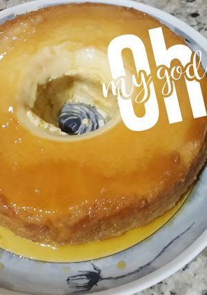 Una foto de Flan de coco a base de leche condensada