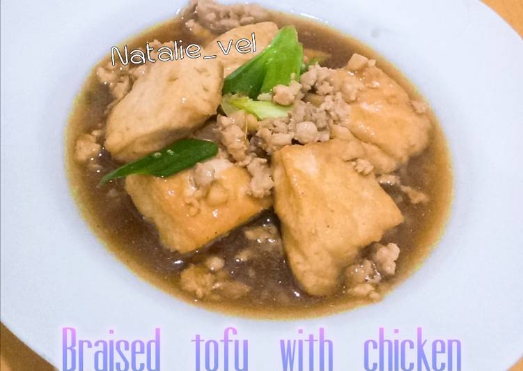 Resep Braised tofu with chicken, Enak Banget