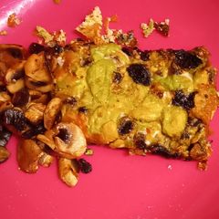 A picture of Avocado & Mushroom oven baked omelette.