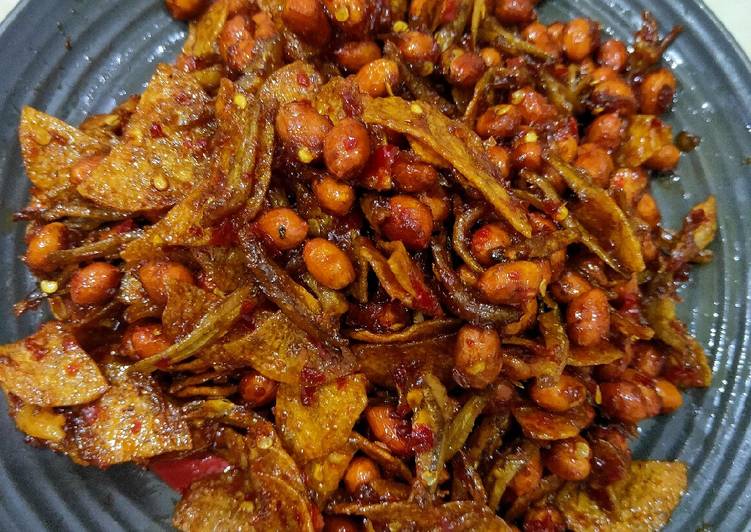 Resep Sambel Teri, kacang dan kentang, Lezat Sekali