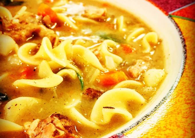 Steps to Make Favorite Cilantro Lime Chicken Noodle Soup