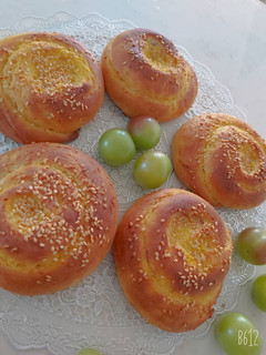 عکسی از دستور 🍞🌾نان پنبه ای🌾🍞"مرحله به مرحله"
