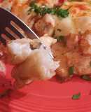 Lenguado con salsa de camarones