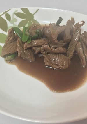 Una foto de Carne mongoliana