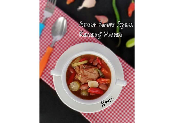 Asem-Asem Ayam Kacang Merah