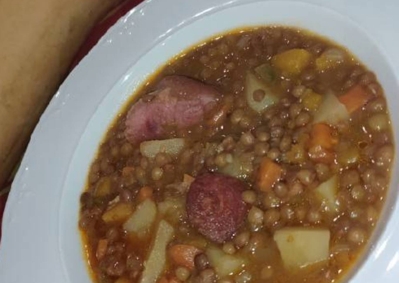 Lentejas con verdura