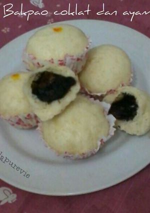 Foto resep Bakpao maizena isi cokelat dan ayam