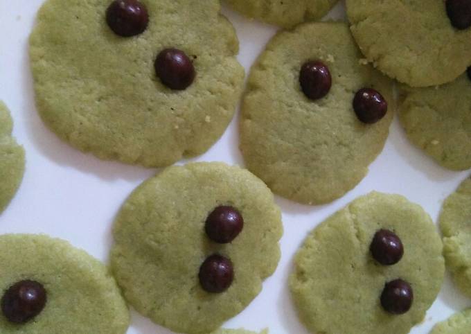 Alien Greentea Cookies (Crunchy tapi lembut)