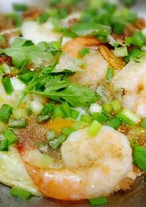 รูปของ ไข่กะทะหมูสับกุ้งสด