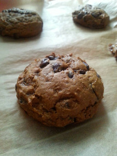 A picture of Pumpkin Chocolate Chip Cookies.