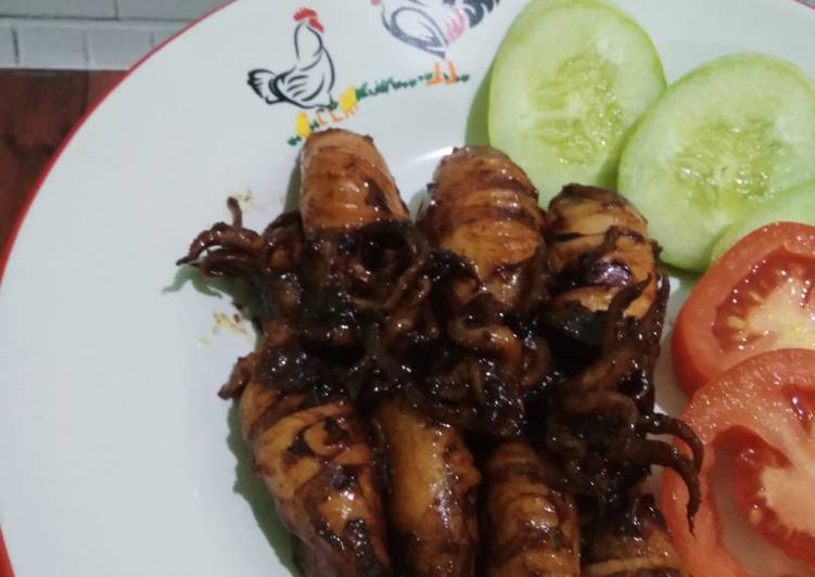 Cumi bakar teflon