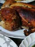 Roast Chicken Stuffed with Onions and Raisins, Mama's Way