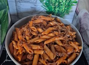 Une photo de One pot pasta bolognaise
