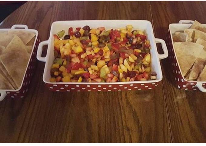 Simple Way to Make Ultimate Fruit Salsa With Cinnamon Tortilla Chips