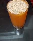 Jugo de papaya y ajonjolí