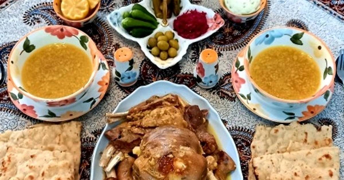 طرز تهیه کله پاچه چالش لذت آشپزی با خانواده ساده و خوشمزه توسط بانوی کرمانشاهی کوکپد