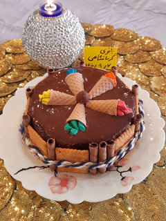 عکسی از دستور کیک یخچالی
