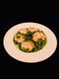 Scallops with Lemony Salsa Verde