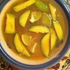 A picture of Mexican Lime Soup with Chicken.
