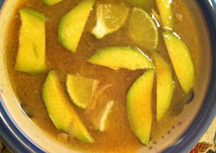 Steps to Make Quick Mexican Lime Soup with Chicken