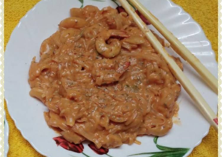 Recipe of Speedy Mayo Shrimps Pasta