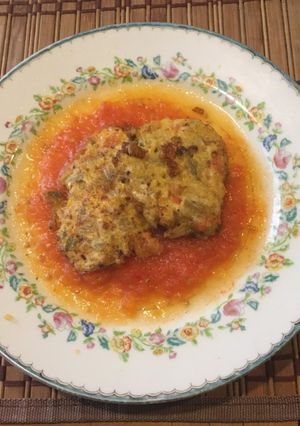 Una foto de Tortitas de berenjena