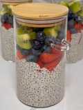 Overnight Oats com Mirtilos, Morangos e Kiwi