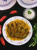 Radish in Fish Curry (semi dry)