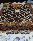 Eggless black forest cake without oven