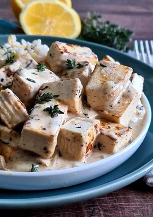 Une photo de Tofu au citron