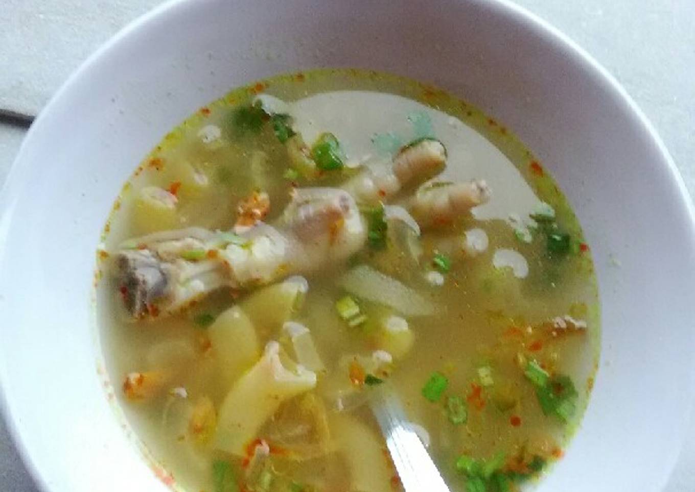Sup kikil ceker simpel