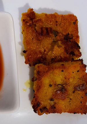 A picture of Potato squares.